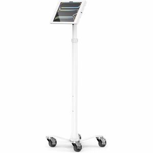 Compulocks iPad Pro M4 & M5 13" , Apex Enclosure Rolling Cart - Rise Freedom White