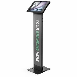 iPad Air M2/M3/M4 13" , Apex Enclosure Brandable Floor Stand - Black