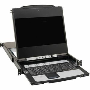 Tripp Lite by Eaton B030-DP16-17DIP LCD Rack Console KVM Switch - Metal - Black - TAA Compliant