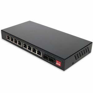 AddOn 10/100/1000Base-TX(RJ-45) x8 to 2 Open SFP Port POE Media Converter