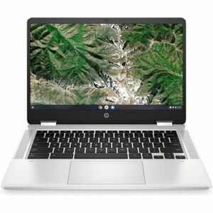 HPI SOURCING - NEW Chromebook x360 14a-ca0000 14a-ca0040nr 14" Touchscreen Convertible 2 in 1 Chromebook - HD - Intel Celeron N4120 - 4 GB - 32 GB Flash Memory - Mineral Silver, Natural Silver