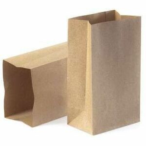 Sacs Frontenac SOS Kraft Brown Square Bottom Bag - KraftPak