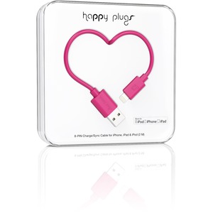 Happy Plugs Charge/Sync Cable Cerise