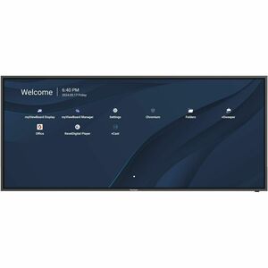 ViewSonic CDE105UW 105-Inch 5K UHD (5120x2160px) Ultrawide 21:9 Digital Signage Display, 24/7 Operation, 500 cd/m2 High Brightness, Remote Management, Landscape and Portrait Mode