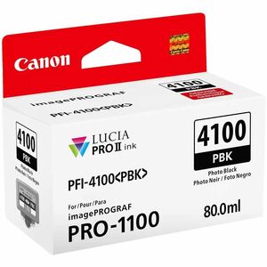 Canon Lucia PRO II PFI-4100 Original Inkjet Ink Cartridge - Photo Black - 1 / Pack