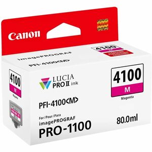 Canon Lucia PRO II PFI-4100 Original Inkjet Ink Cartridge - Magenta - 1 / Pack