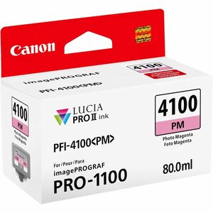 Canon Lucia PRO II PFI-4100 Original Inkjet Ink Cartridge - Photo Magenta - 1 / Pack