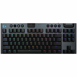 Logitech G915 X LIGHTSPEED TKL Low-Profile Wireless Gaming Keyboard, Double-Shot PBT Keycaps, Fully Programmable Keys, RGB Backlighting, Sleek Aluminum Finishing, GL Red Linear - PC/Mac