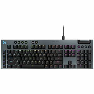 Logitech G915 X Low-Profile Wired Mechanical Gaming Keyboard, Double-Shot PBT Keycaps, Fully Programmable Keys, RGB Lighting, Aluminum Finish, GL Red Linear Switches - PC/Mac