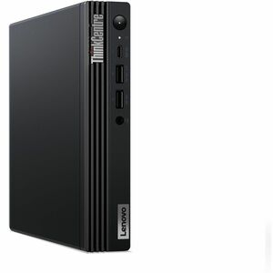 Lenovo ThinkCentre M70q Gen 4 12E30061UX Desktop Computer - Intel Core i3 13th Gen i3-13100T - 8 GB - 256 GB SSD - Tiny - Black