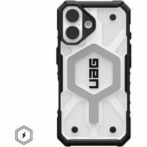 Urban Armor Gear Pathfinder Clear iPhone 16 Case - Ice/Silver
