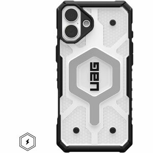 Urban Armor Gear Pathfinder Clear iPhone 16 Plus Case - Ice/Silver