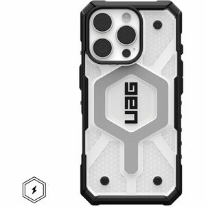 Urban Armor Gear Pathfinder Clear iPhone 16 Pro Case - Ice/Silver