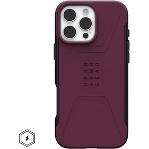 Urban Armor Gear Civilian Carrying Case Apple iPhone 16 Pro Max Smartphone - Bordeaux