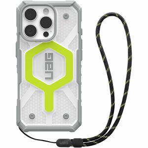 Urban Armor Gear Pathfinder Carrying Case Apple iPhone 16 Pro Smartphone - Active Neon, Black Neon