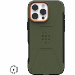 Urban Armor Gear Civilian Carrying Case Apple iPhone 16 Pro Max Smartphone - Olive Drab