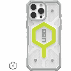 Urban Armor Gear Pathfinder Clear iPhone 16 Pro Max Case - Active Neon