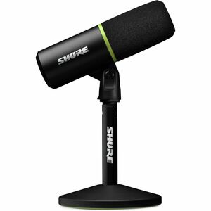 Shure MV6 Wired Dynamic Microphone for Gaming, Computer, Voice, Recording, Notebook, Headset, Live Streaming, Vocals, Singing, Music - Black