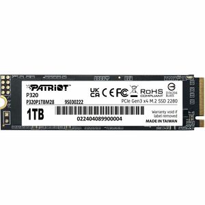 Patriot Memory P320 1 TB Solid State Drive - M.2 2280 Internal - PCI Express NVMe (PCI Express NVMe 3.0 x4)