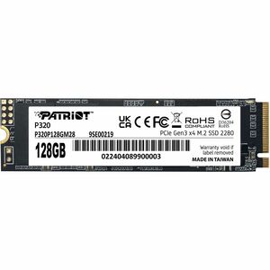 Patriot Memory P320 128 GB Solid State Drive - M.2 2280 Internal - PCI Express NVMe (PCI Express NVMe 3.0 x4)