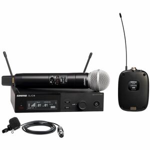 Shure Digital Wireless Combo System with SM58 Handheld and WL185m Lavalier Microphone