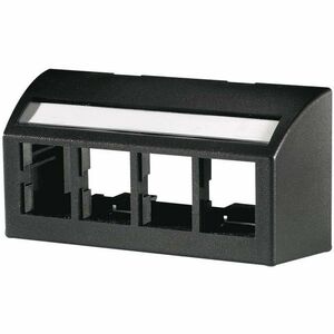 Ortronics TracJack Furniture Plate, Black, T569A Opening