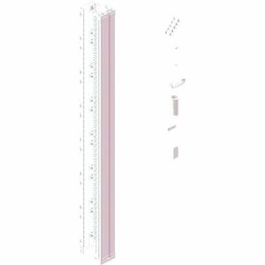Ortronics MM20 Vertical Cable Manager with Door, 6" Wide, for 8 ft (51U) Rack, White