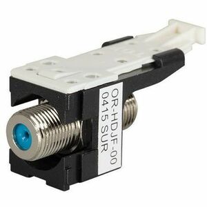 Ortronics HDJ F Connector, F/F 75 Ohm, Black