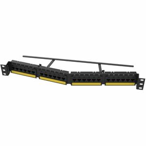 Ortronics Techchoice Cat6A Patch Panel, Angled 24 Port