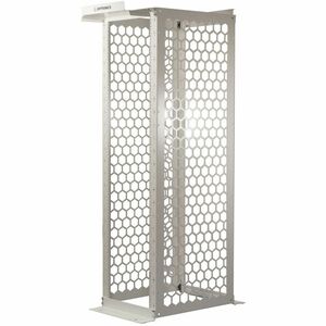 Ortronics MM20 Channel Rack, 16.25" deep, 7 ft, 45 RU, Square Hole Rails, Black