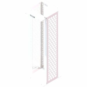 Ortronics MM20 Channel Rack, 16.25" deep, 7 ft, 45 RU, tapped, White