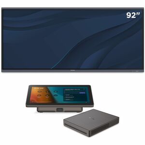 ViewSonic IFP92UW-MTRC - TeamJoin Microsoft Teams Room Bundle 92 Inch 5K 21:9 Interactive Display, Mini-PC, 10.1 Inch Touch Console, Video Bar
