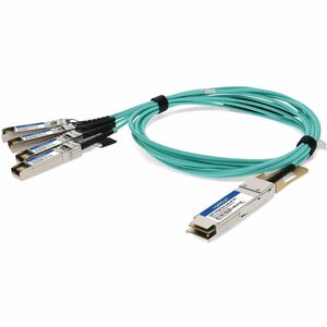AddOn HP® Compatible TAA 100GBase-AOC QSFP28 Active Optical Cable (850nm, MMF, 10m)