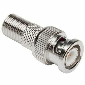NSI Coaxial Adapter, Male BNC To Female F Barrel Adapter - 25pcs In Bulk Bag