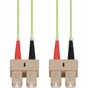 AddOn 70m SC to SC Lime Green OM5 Duplex OFNP (Plenum-Rated) Fiber Patch Cable, MMF (Multi Mode), 50/125