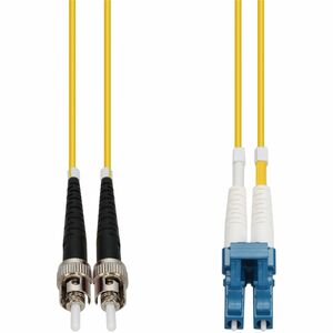 AddOn 45m ST to LC Yellow OS2 Duplex OFNP (Plenum-Rated) SMF Fiber Patch Cable