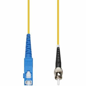 AddOn 10m SC to ST Yellow OS2 Simplex OFNP (Plenum-Rated) SMF (Single Mode) Fiber Patch Cable, 9/125