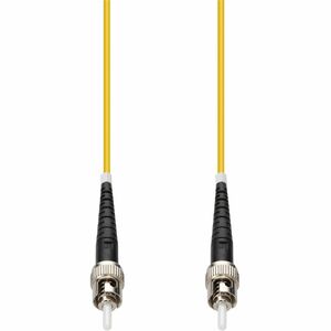 AddOn 9m ST to ST Yellow OS2 Simplex OFNP (Plenum-Rated) SMF (Single Mode) Fiber Patch Cable, 9/125