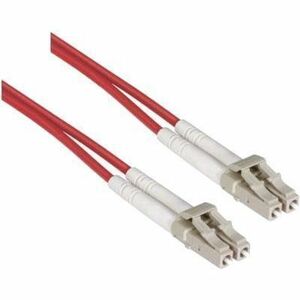 Axiom LC/LC Multimode Duplex OM4 50/125 Fiber Optic Cable 15m - Red - TAA Compliant