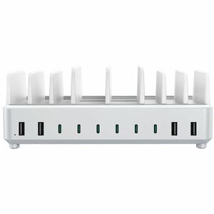 4XEM 120W 10-Port USB-A and USB-C Charging Station