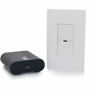 C2G Superbooster 1-Port USB over Cat6a Wall Plate to Box Extender Kit - USB 3.2 Gen1 (5Gbps)