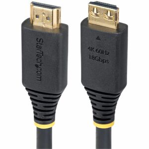 StarTech 3ft (0.9m) High Speed HDMI Cable with Gripping Connectors, 4K 60Hz/1440p 144Hz, 18Gbps, UHD HDMI Cord, TPE Jacket