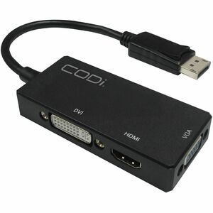CODi Multi-Function DisplayPort to HDMI, DVI, and VGA Adapter