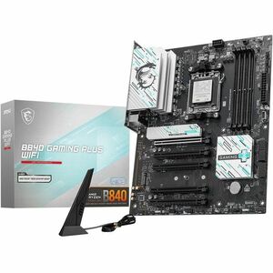 MSI B840 GAMING PLUS WIFI Gaming Desktop Motherboard - B840 Chipset - Socket AM5 - ATX