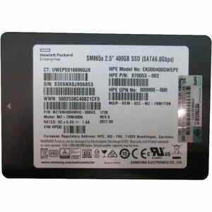 HPE Sourcing 400 GB Solid State Drive - 2.5" Internal - SAS (12Gb/s SAS) - Read Intensive/Mixed Use