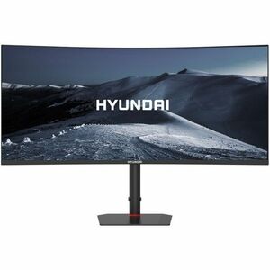 Hyundai HY View HT34CGMBK01 34" Class UW-QHD Curved Screen Gaming LED Monitor - 16:9 - Black, Matte Black