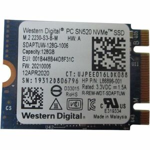 HPI SOURCING - NEW 128 GB Solid State Drive - M.2 2230 Internal - PCI Express (PCI Express 3.0 x4)