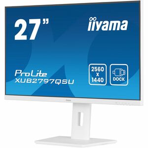 iiyama ProLite XUB2797QSU-W2 27" Class WQHD LED Monitor - 16:9 - Matt White