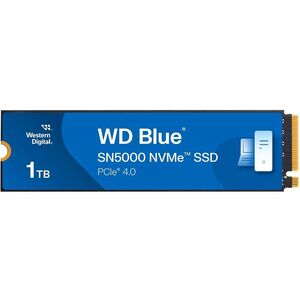 WD Blue SN5000 WDS100T4B0E 1 TB Solid State Drive - M.2 2280 Internal - PCI Express NVMe (PCI Express NVMe 4.0 x4)