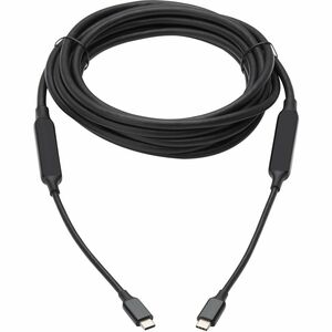Eaton Tripp Lite Series USB-C Full-Function Active Cable (M/M) with Repeater - USB 3.2 Gen 2 (10 Gbps), 8K 60 Hz, 60W PD Charging, 5 m (16.4 ft.), Black